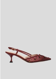 Salones LOLA CRUZ Mod.083Z88BK burgundi