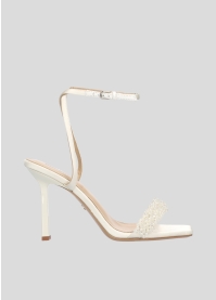 Sandalias Tacon LOLA CRUZ Mod.063Z00BK blanco