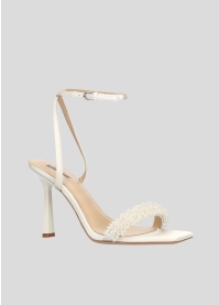 Sandalias Tacon LOLA CRUZ Mod.063Z00BK blanco