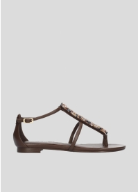 Sandalias Planas LOLA CRUZ Mod.065Z00BK marron