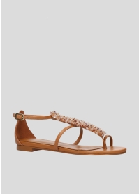 Sandalias Planas LOLA CRUZ Mod.065Z00BK cuero