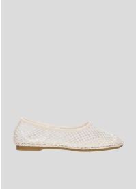 Bailarinas LOLA CRUZ Mod.178Z02BK off white