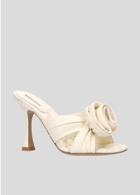LOLA CRUZ Heeled sandals Mod. 100Z14BK off white