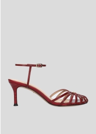 Sandalias Tacon LOLA CRUZ Mod.137Z59BK burgundi