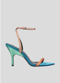 Sandalias Tacon LOLA CRUZ Mod.118Z75BK azul zafiro