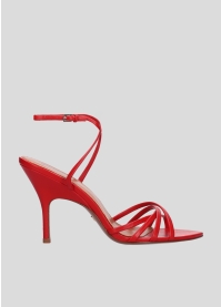 Sandalias Tacon LOLA CRUZ Mod.120Z14BK rojo