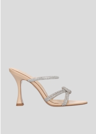 LOLA CRUZ Heeled sandals Mod. 263Z14BK beige