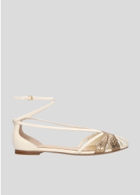 Sandalias Planas LOLA CRUZ Mod.071Z19BK off white