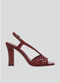 Sandalias Tacon LOLA CRUZ Mod.200Z14BK burgundi