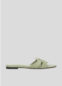 Sandalias Planas LOLA CRUZ Mod.283Z10BK verde aloe