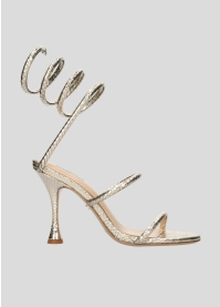 Sandalias Planas LOLA CRUZ Mod.346Z51BK platino