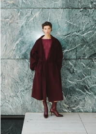 Botines LOLA CRUZ Mod.001T81BK burgundi